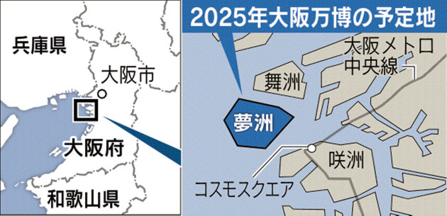 図11．2025大阪万国博覧会：位置図