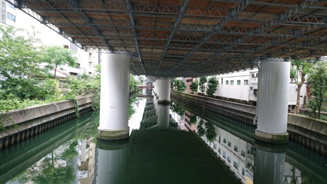 写真14．末吉橋から下流を臨む