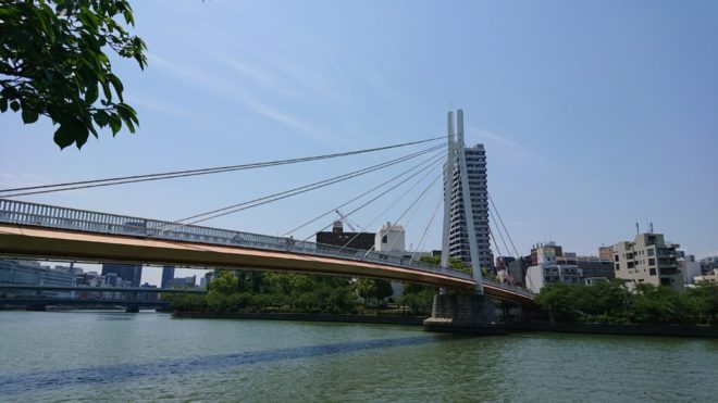 写真38．川崎橋：大川左岸上流側から撮影