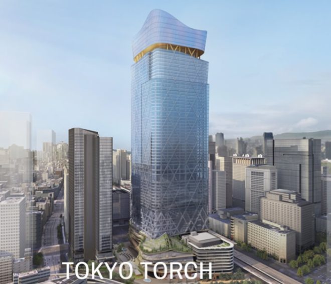 図４．「TOKYO TORCH」：東京駅前常盤橋プロジェクト：出所：三菱地所ＷＥＢサイト